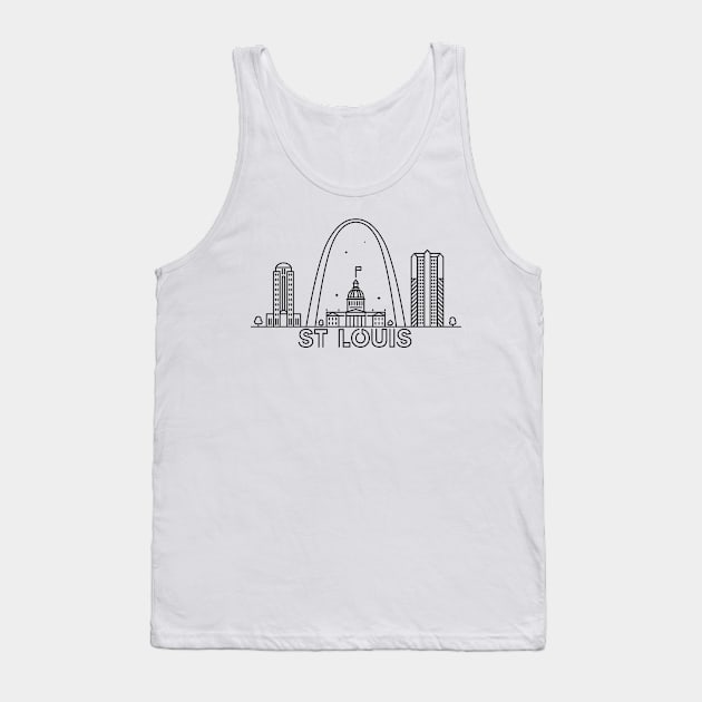 Saint Louis city Tank Top by SerenityByAlex